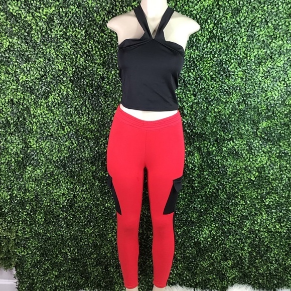 Red and black legging set nwt - Picture 2 of 5